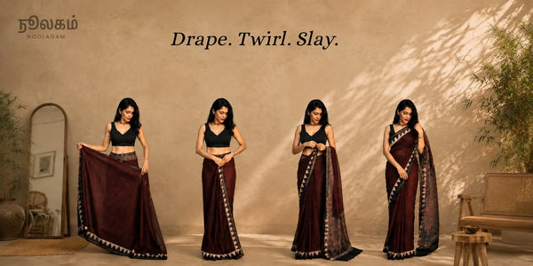 learning how to drape a saree perfectly