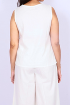 Ivory White Cotton Co-ord Set