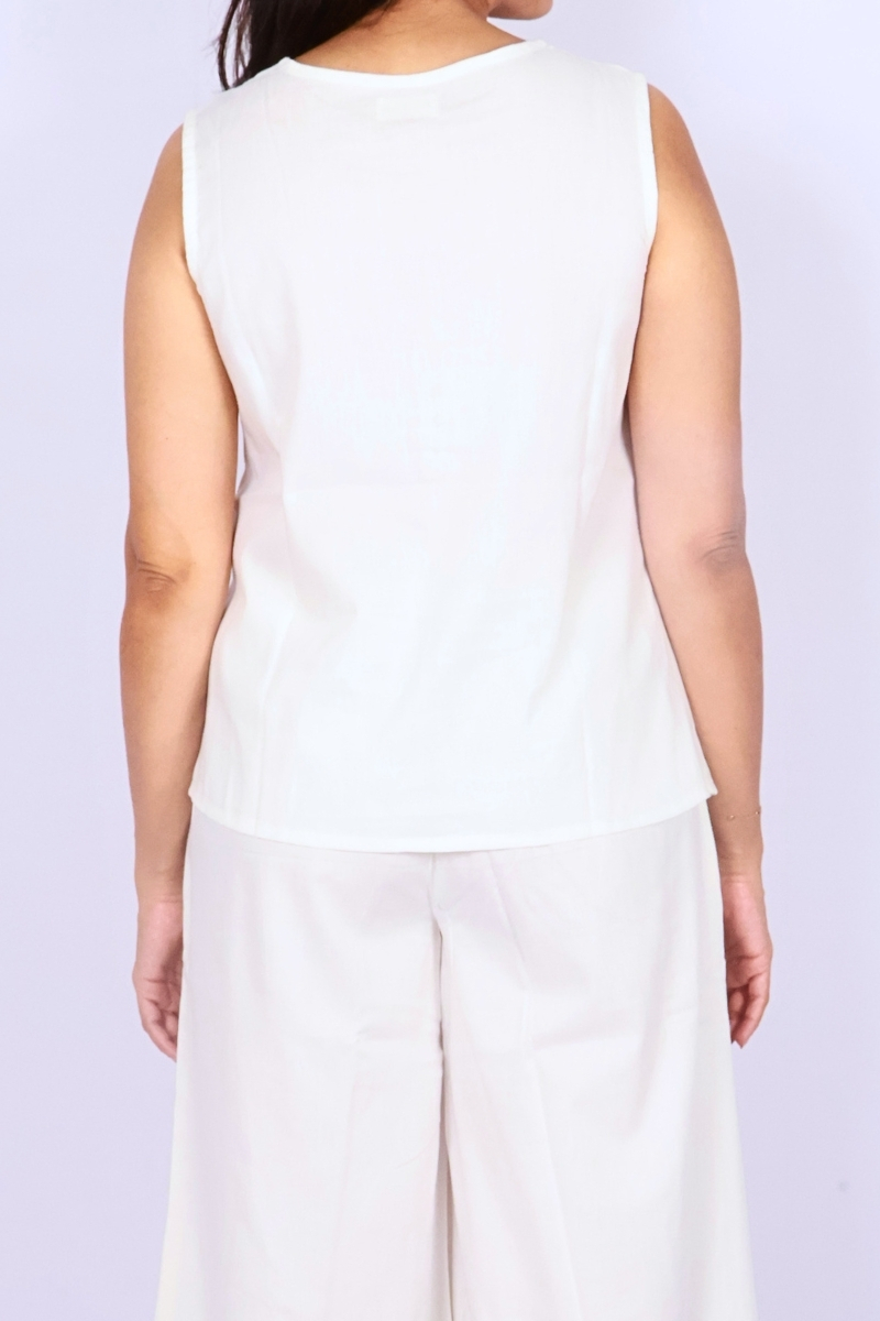 Ivory White Cotton Co-ord Set