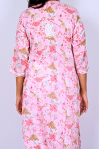Blush Pink Floral Chikankari Kurti ‚ Lucknow