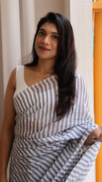 Striped Mul Cotton Saree_1